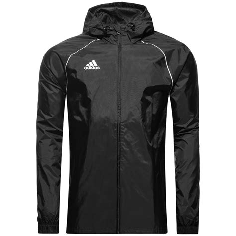 adidas core 18 regenjacke schwarz weiß|Adidas Core 18 Rainjacket black/white .